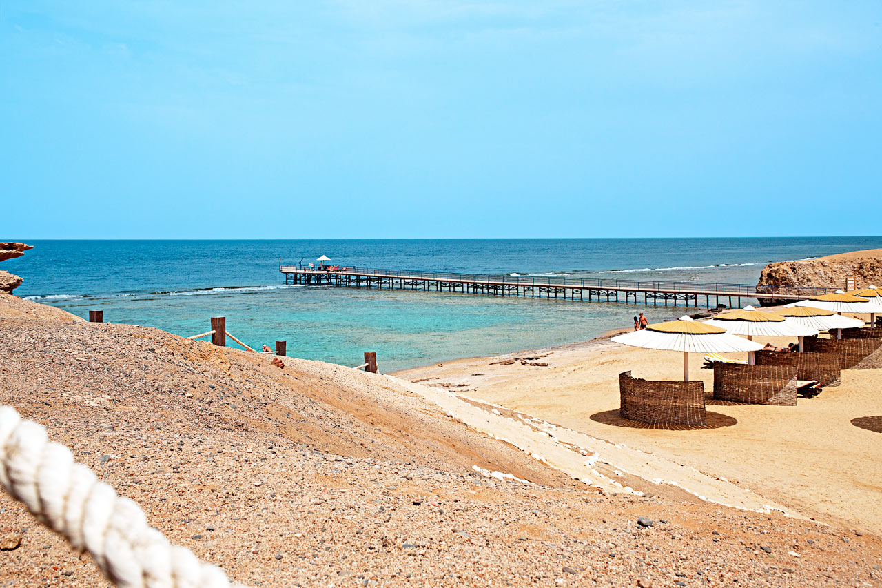 Stranden vid Resta Reef Resort