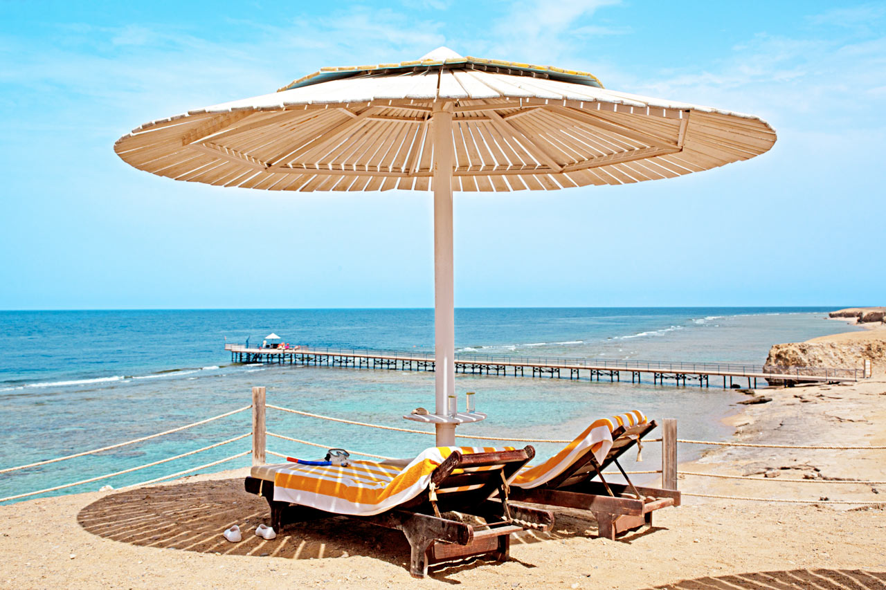 Stranden vid Resta Reef Resort