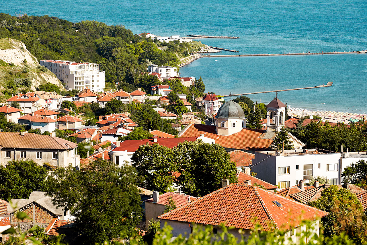 Vacker utsikt över Balchik